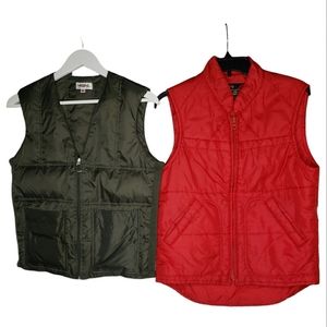 Winter Vest Bundle Feather Vintage Sears Philip Military Army Green Red Gorp M